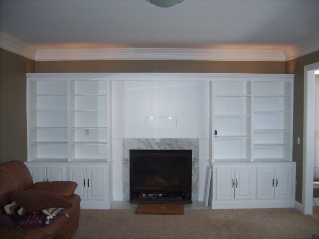 Custom bookcases for great room