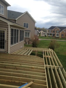 deck joists are level