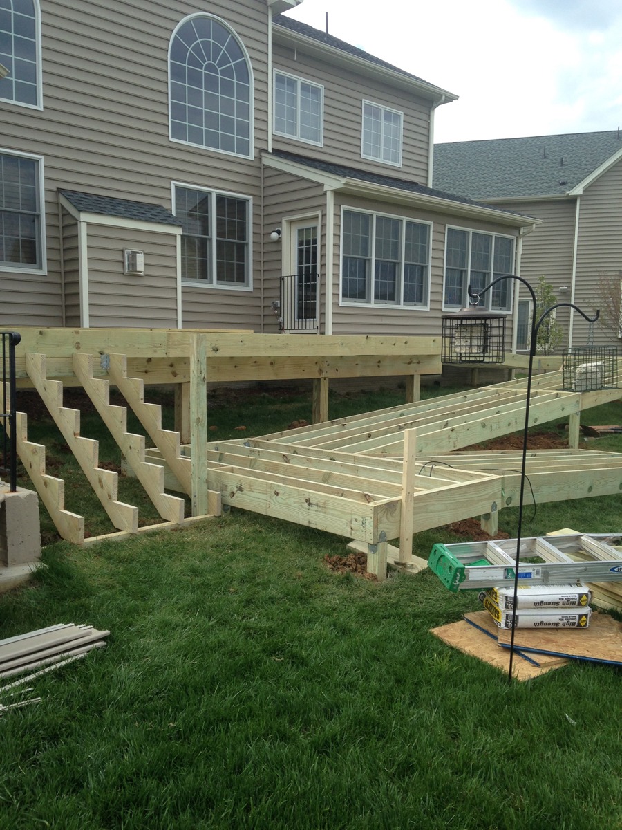 haymarket deck stairs in progress
