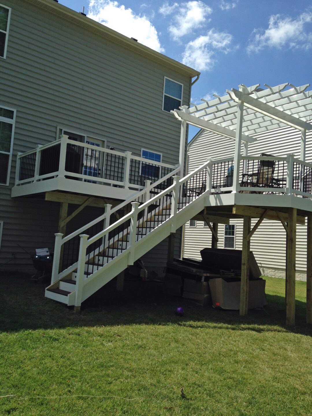 extended deck with open roof