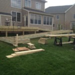 wheelchair ramp structure in place